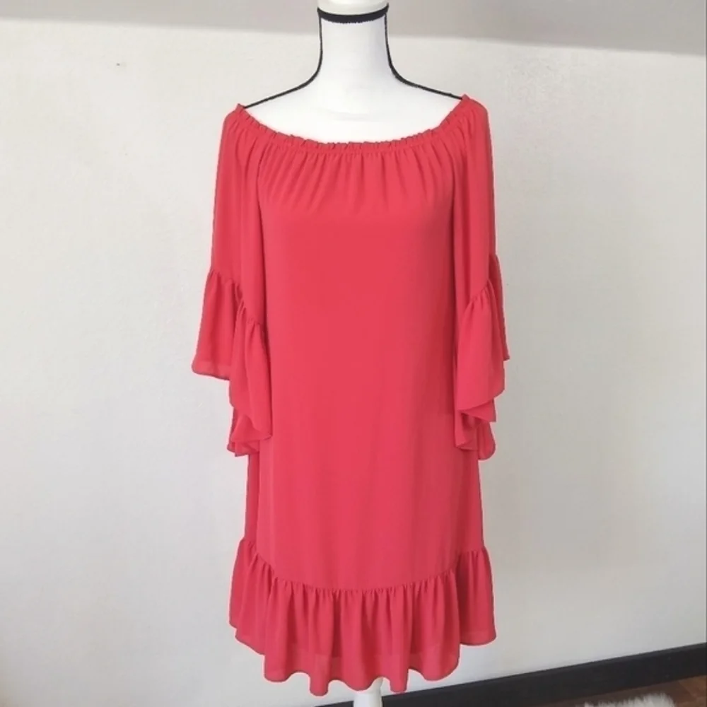 SALE 🛍️ 𝅺WHBM Flutter Sleeves Midi Dress Womens size XS